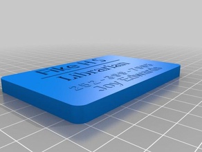 my customized business card maker take 2 office 3d print model - Mito3D