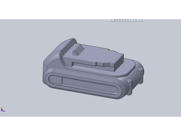 dewalt dcb201-b3 20v 15 ah iões de litio bateria volume aproximado do modelo eletrônica a ferramentas manuais 3D print model - Mito3D