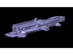 chimera sınıf taşıyıcı - eve online araç uzay gemisi 3d print model - Mito3D
