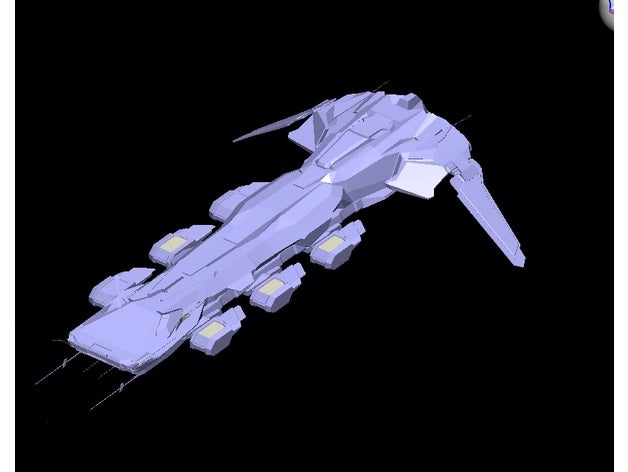 karabatak sınıfı destroyer - eve online araç uzay gemisi starship 3D print model - Mito3D