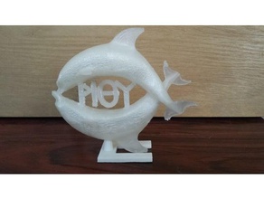 rethymno esculturas golfinhos 3d print model - Mito3D