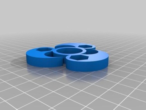 3 Objekte m8 130 rotation yin-yang-fidget-spinner mechanische Spielzeuge kundengebundene 3d print model - Mito3D