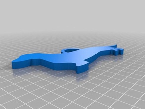 Dackel Schlüsselanhänger kundengebundene 3d print model - Mito3D