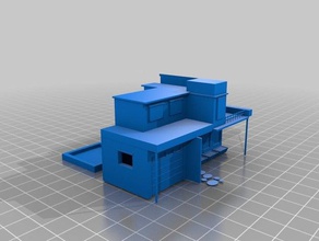 austins moderne Haus 2 3d-drucken 3d print model - Mito3D