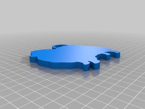 pomeranian keychains customized 3d print model - Mito3D