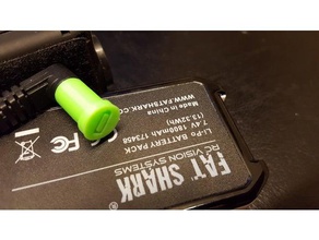 la fiche de batterie couvercle fatshark r c véhicules fatshar plug couverture bouchon 3d print model - Mito3D