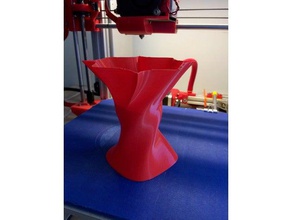 simply distorted vase series 9 decor spiral mode 3d print model - Mito3D