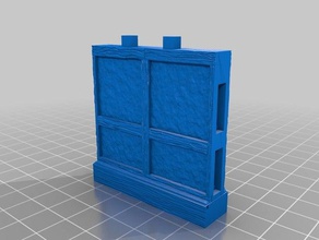 openlock 50 tudor wall -cross beam toy & game accessories dnd tiles openforge openforge2 style tavern 3d print model - Mito3D