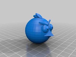 angry bird rojo La impresión en 3d 3d print model - Mito3D