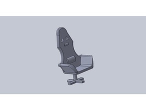 computer chair household race racing seat sport 3d print model - Mito3D