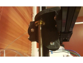 x3 z brackets adjustable tension 3d printer parts tronxy x3a bracket 3d print model - Mito3D