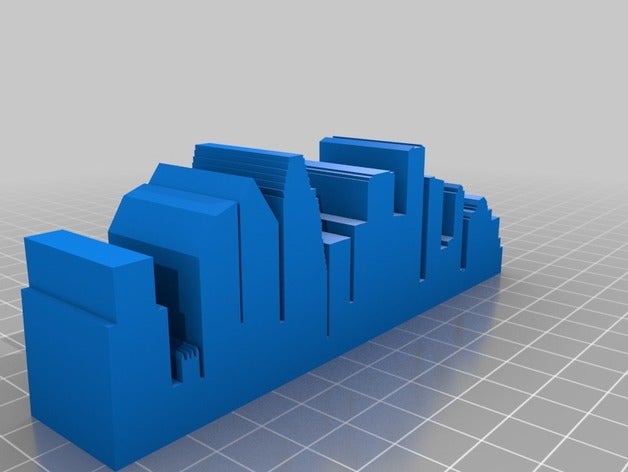houston skyline 2d art htx silhouette 3D print model - Mito3D
