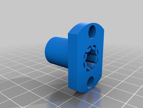 lmh8uu oval-flanged 8mm bushing 3d printer parts bushings flanged linear bearing part repair 3d print model - Mito3D