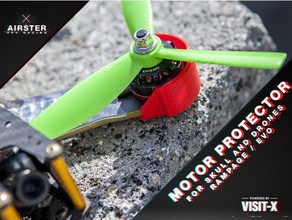 koparmak evo - motor koruyucu r c araçlar drohne drone gerçek yarışçı yarış çerçeve dört quadcopter kafatası uçağı 3d print model - Mito3D