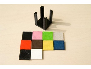 palette de couleurs du modèle l'art des outils 15x15 la boîte couleur designspark dsm2 peinture simple carré outil 3d print model - Mito3D
