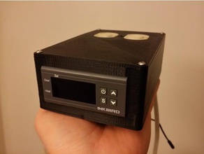 inkbird temperature controller box diy brewing homebrew homebrewing itc-100 3d print model - Mito3D