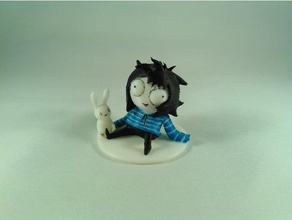sarah gribouillis de la figurine jouets & jeux bunny bande-dessinée fanart drôle mème 3d print model - Mito3D