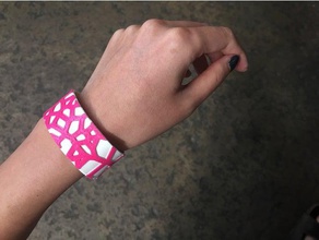 voronoi braccialetto bracciali 3d print model - Mito3D