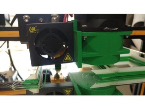 cr-10 60mm part cooler mount 3d printer parts fan cr10 creality 3d print model - Mito3D