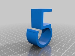 under desk cable clip 3 4 in organization management simple 3d print model - Mito3D