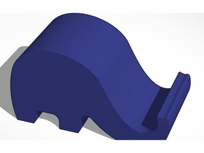 elephant phone holder fat trunk remix mobile 3d print model - Mito3D