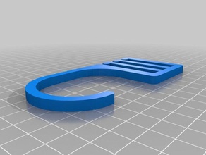 my customized tie hanger - parametric household 3d print model - Mito3D