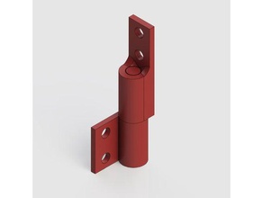 removable right angle hinge parts 3d print model - Mito3D