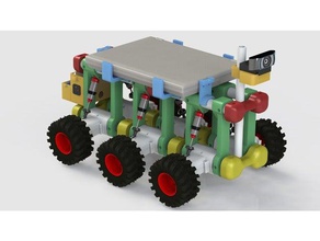 valanga - autonomo 6wd off-road survillance robot modello di 3d print model - Mito3D