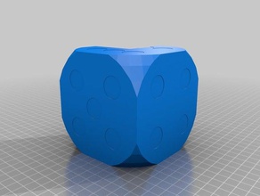 rigged 6 dice customized 3d print model - Mito3D
