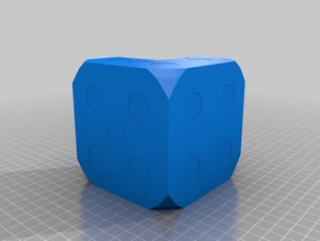 rigged 6 1 dice customized 3d print model - Mito3D