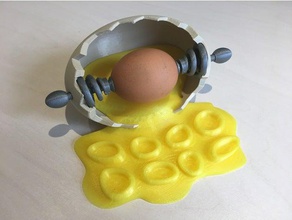 Paskalya yumurta boyama istasyonu eeps sanat araçları yumurtası resim 3d print model - Mito3D