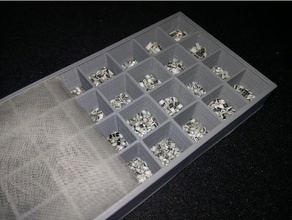 cuadro de resistencias smd condensadores portaherramientas y cajas 3d print model - Mito3D