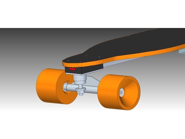 15mm de skate longboard caminhão espaçador diodo emissor monta esporte & ao ar livre 3D print model - Mito3D