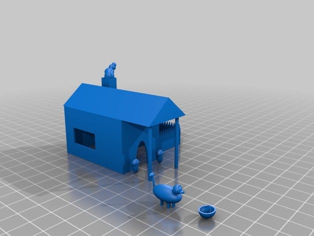 a casa A impressão 3d 3dcrmfsf 3D print model - Mito3D