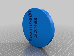 bobmine01 games coaster coins & badges tube you 3d print model - Mito3D