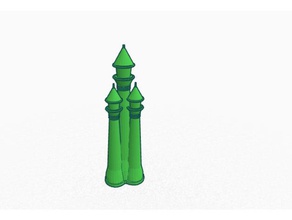 nubain torres - naboo x-wing jogos prédio estrela tmg torre guerras 3d print model - Mito3D