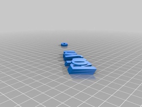 my customized iamburny's text - robyn organization 3d print model - Mito3D