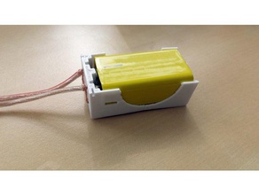 9v battery case electronics holder 3d print model - Mito3D