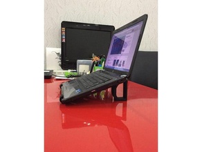 suporte de computador portátil laptop cooler pés pc 3d print model - Mito3D