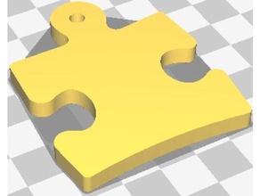 autism awareness keyring signs & logos jigsaw puzzle 3d print model - Mito3D