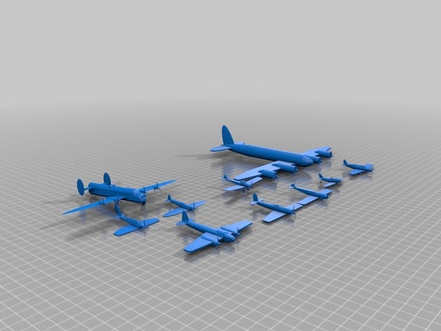 ww2 planes models 3D print model - Mito3D