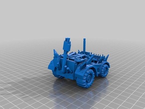 chatarra de buggies juegos 40k buggy gorkamorka ork warhammer wh40k 3d print model - Mito3D