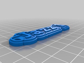 1 caz Anahtarlık özelleştirilmiş 3d print model - Mito3D