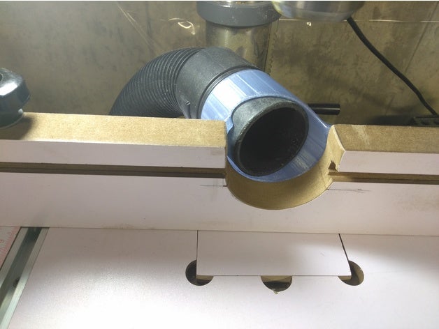drill press fence dust collector machine tools 3D print model - Mito3D
