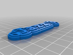 2 caz Anahtarlık özelleştirilmiş 3d print model - Mito3D