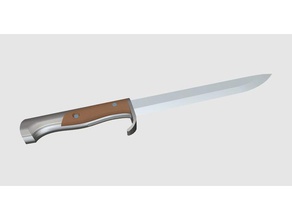 d2 bayoneta hobby el cuchillo la segunda guerra mundial 3d print model - Mito3D
