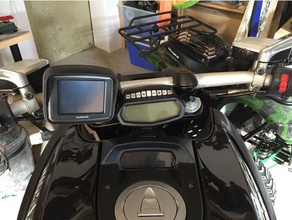 ducati diavel tomtom rider mont titulaire du guidon passe-temps 3d print model - Mito3D