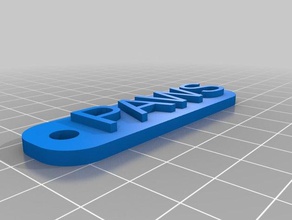 new paws signs & logos customized 3d print model - Mito3D