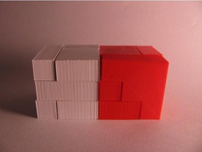 diabólico del cubo puzzles Puzzle en 3d polycube de puzzle 3d print model - Mito3D