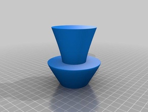 özelleştirilmiş bezier vazom kaplar 3d print model - Mito3D